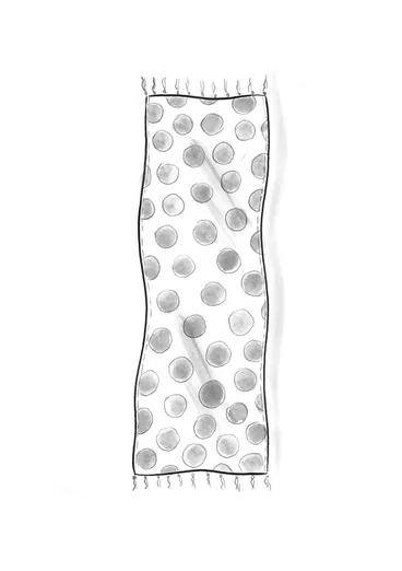 “Grace” linen shawl - teal