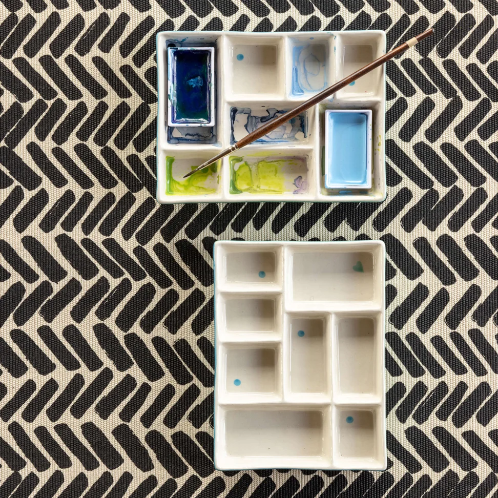 Keramieken palet "Play" - turkoois