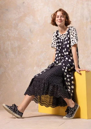 “Cordelia” fabric sneakers - black/patterned