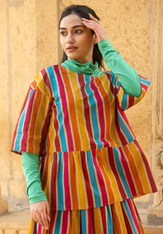 Blouse "Akira" en coton biologique - naturel
