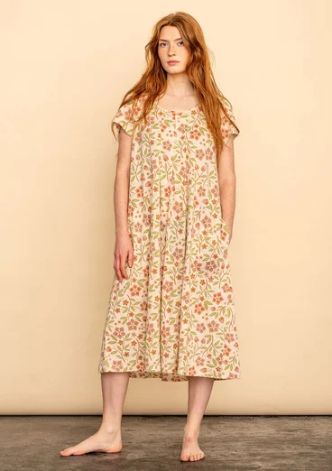 Tricot jurk "Primrose" van biologisch katoen - lichtzand