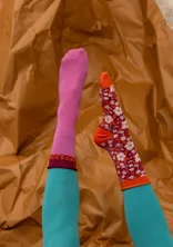 Chaussettes "Ebba" en coton biologique - épilobe en épi