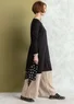 Tunique "Juliet" en jersey de coton biologique/modal (noir S)
