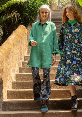 Pantalon "Harriet" en jersey de lyocell/élasthanne - noir