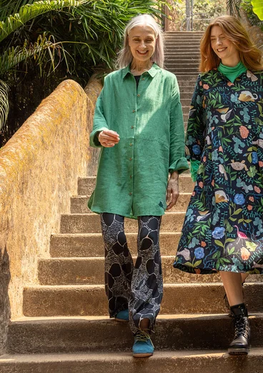 Pantalon "Harriet" en jersey de lyocell/élasthanne - noir