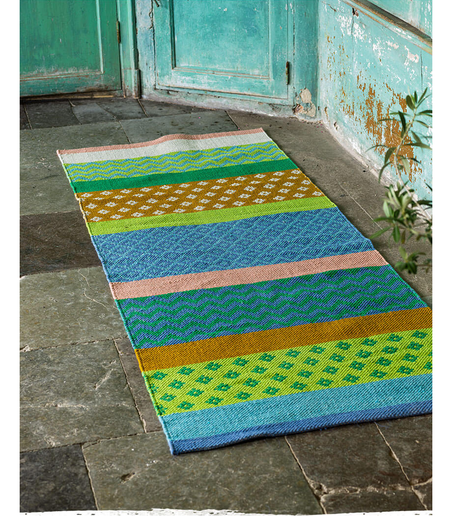 “Gåsöga” organic cotton hallway mat