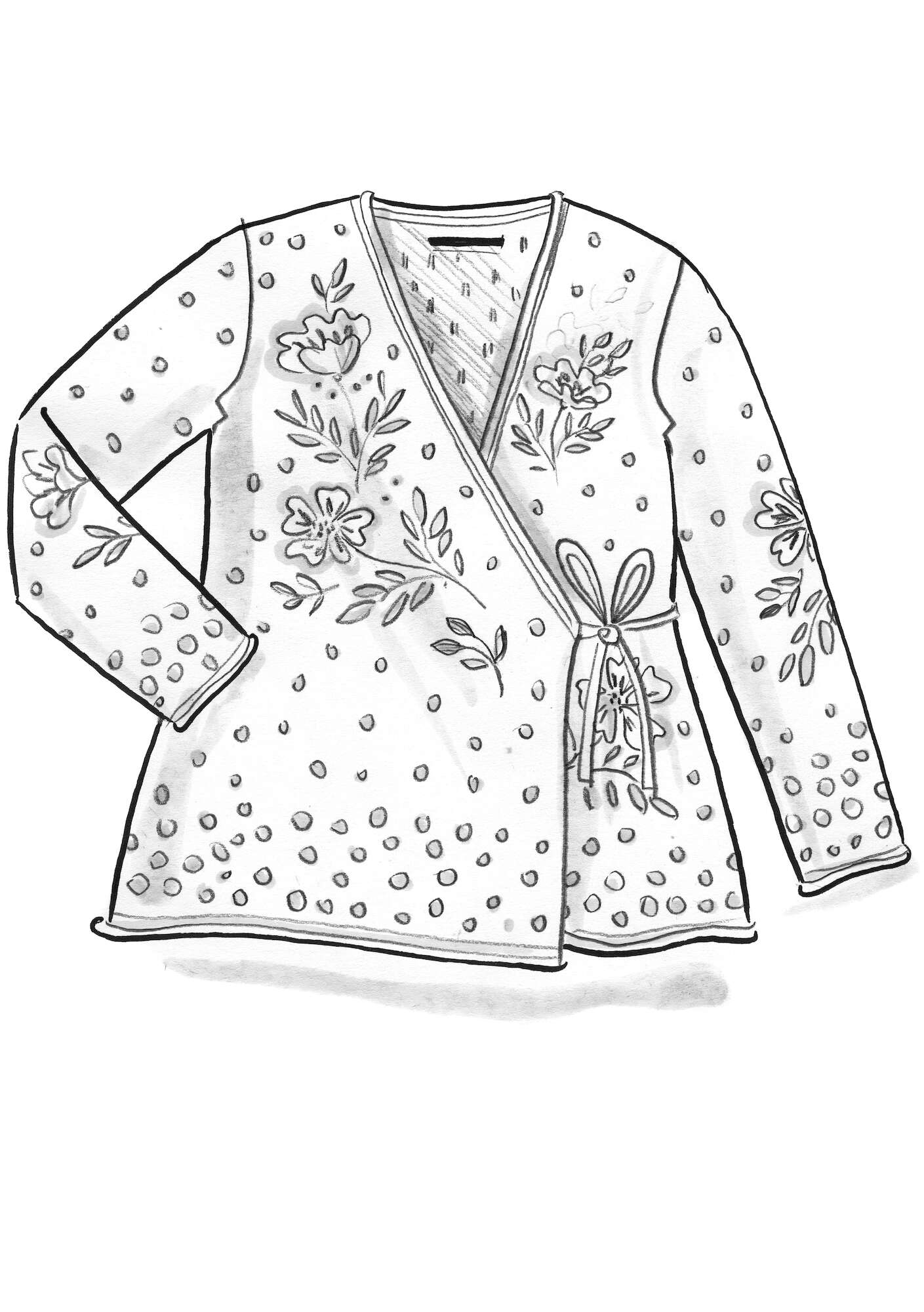 “Primavera” linen/organic and recycled cotton cardigan