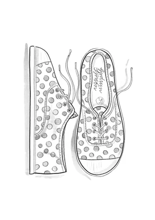 “Cordelia” fabric sneakers - black/patterned