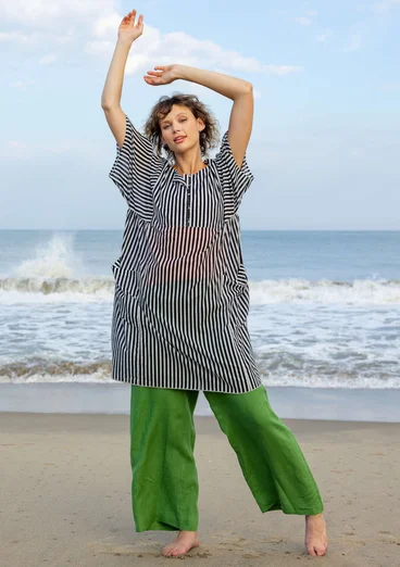 Hose aus Leinengewebe - koriander