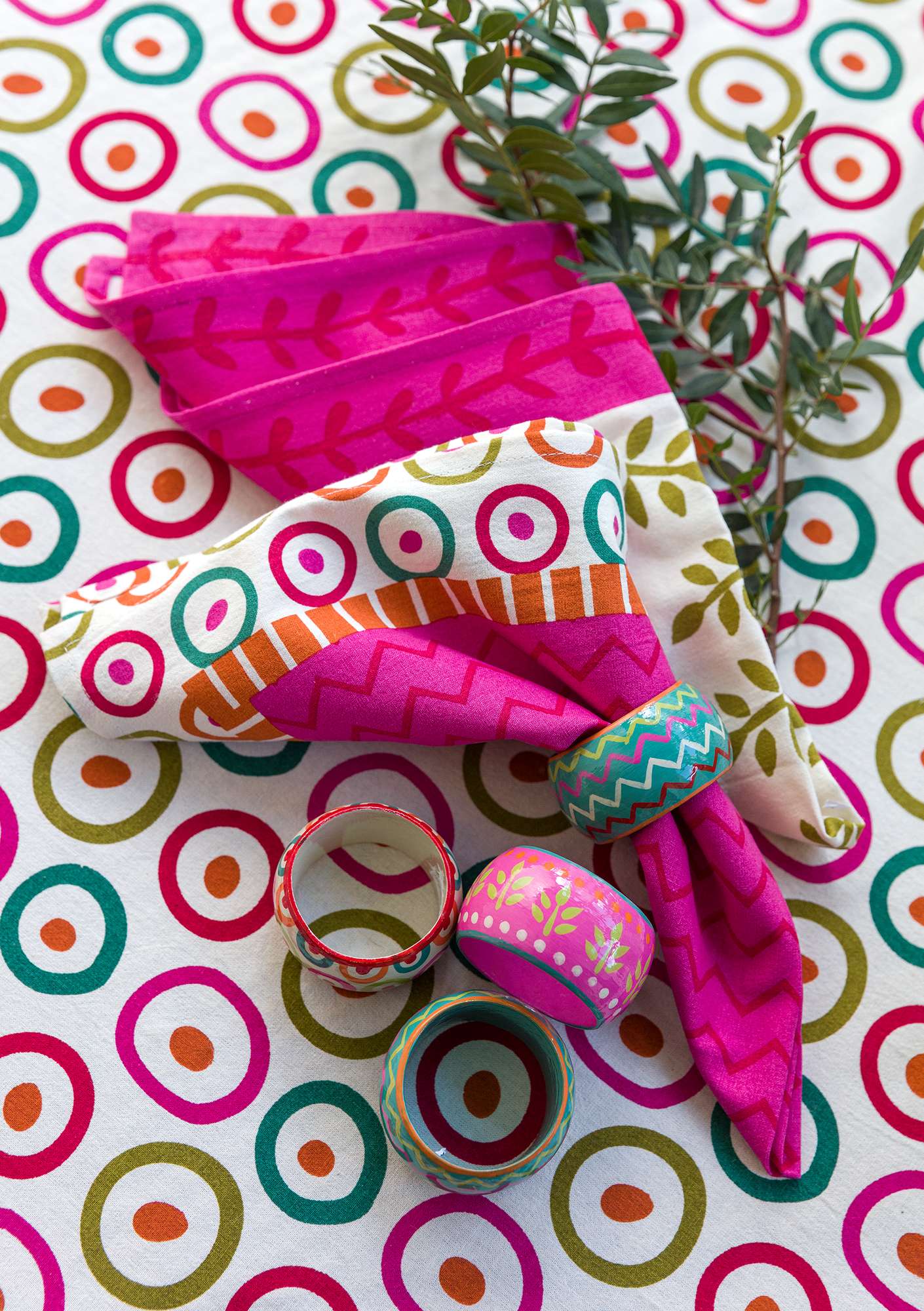 “Crackers” organic cotton napkins, 4-pack multicoloured thumbnail