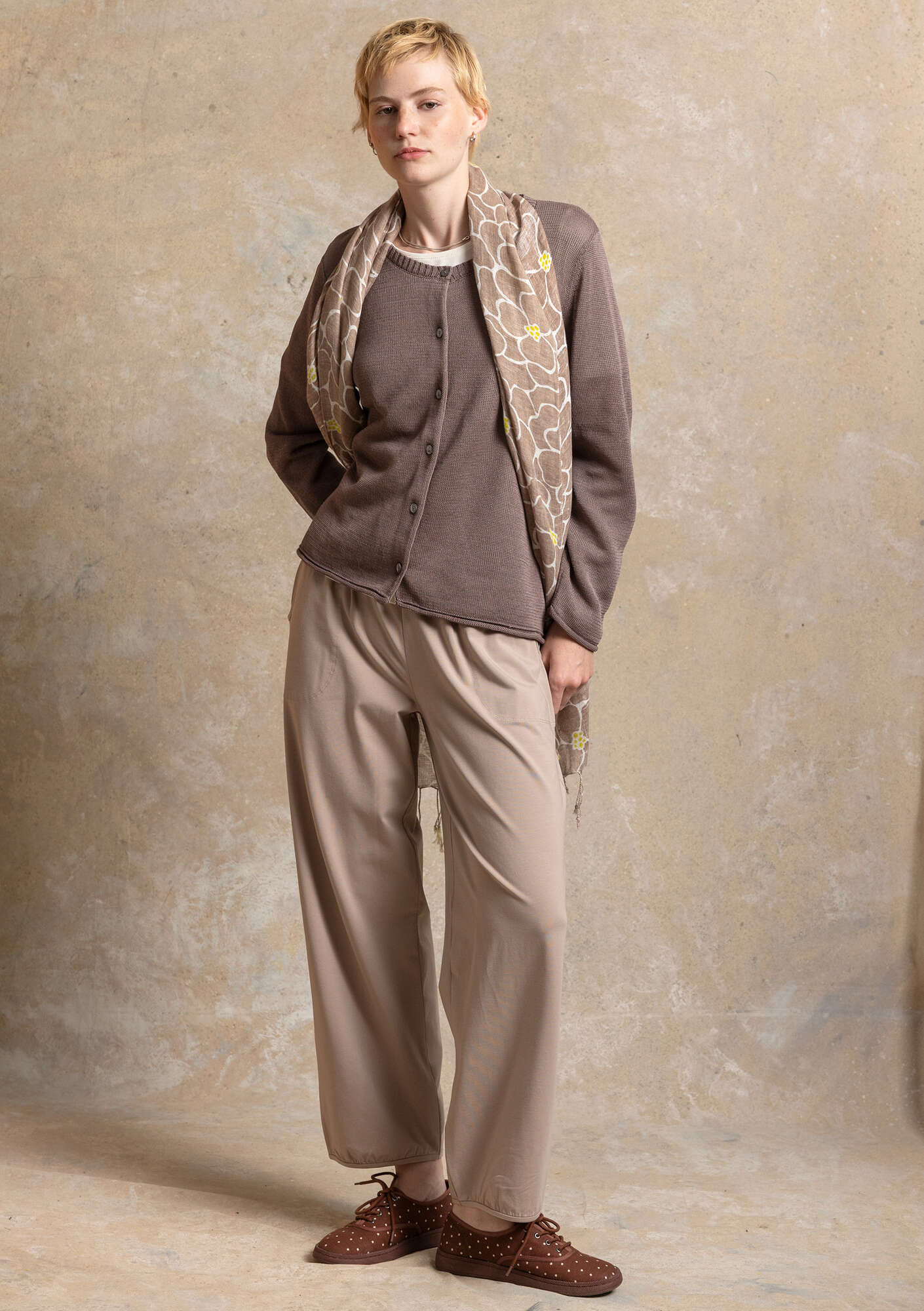 Jersey pants in organic cotton/spandex gudrunsjoden.com