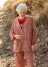 Kimono tissé ”Willow” en coton biologique (henné L)