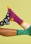 “Billie” organic cotton socks (hibiscus L/XL)