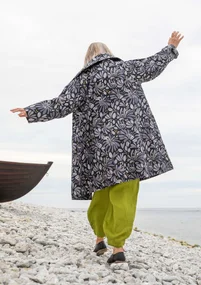 “Kaprifol” organic cotton coat - black
