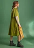Jersey dress in cotton/modal (moss green XL)