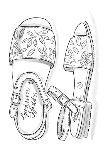 Sandalen „Savanna“ aus Nubukleder - hafer