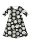 “Sunflower” jersey dress in lyocell/spandex black thumbnail