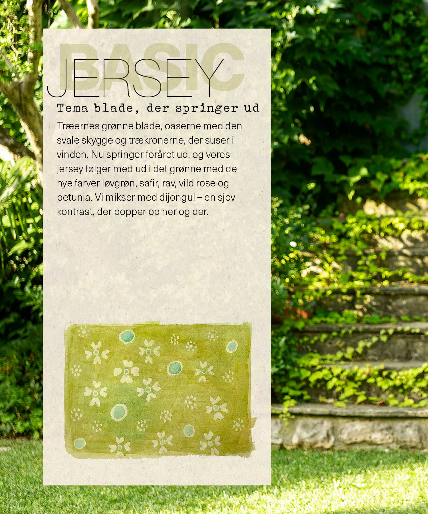 Jersey essentials – Lush greenery