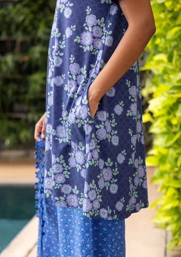 Robe "Rema" en jersey de coton biologique - lupin