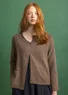 Cardigan in wool (potato melange S)