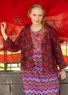Gilet "Polli" en coton biologique (aubergine foncé S)