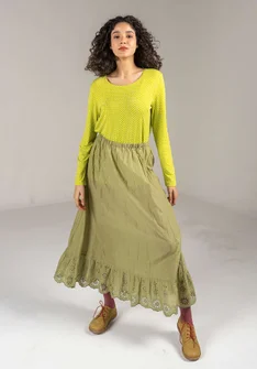 Woven organic cotton underskirt - thyme