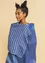 “Ella” linen shawl (dark indigo One Size)