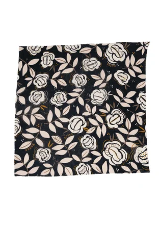 Kjole med V-utringning - black/rose