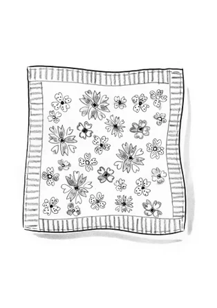 Tischdecke „Soni“ aus Bio-Baumwolle - brillantblau