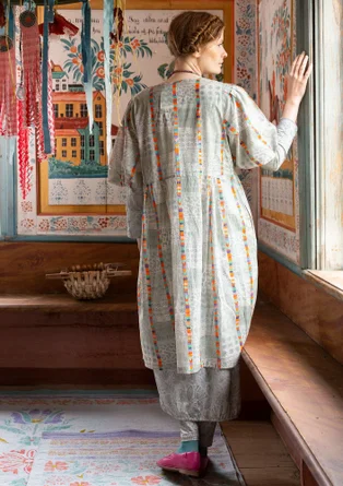 Kleid „Horisont“ aus Öko-Baumwolle - hellwarmgrau