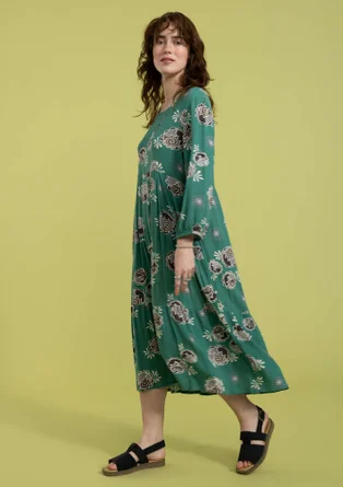 Webkleid aus Viskose - wermutkraut