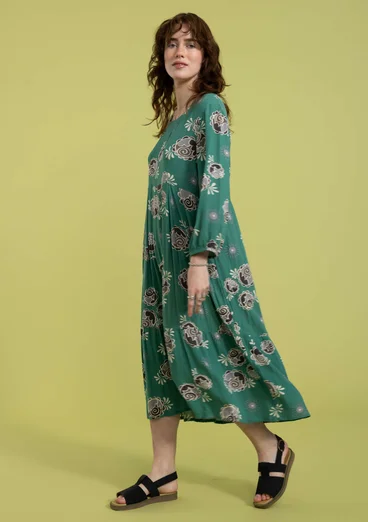 Webkleid aus Viskose - wermutkraut