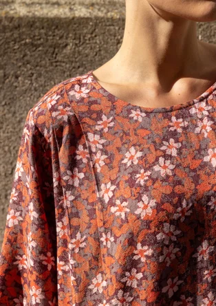 Webkleid „Flora Flow“ aus Viskose - malve-gemustert