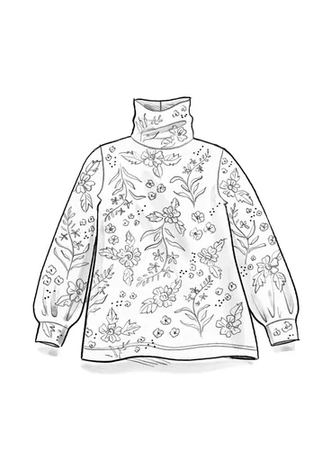 Top "Rosebay" van lyocell/elastaan - zwart