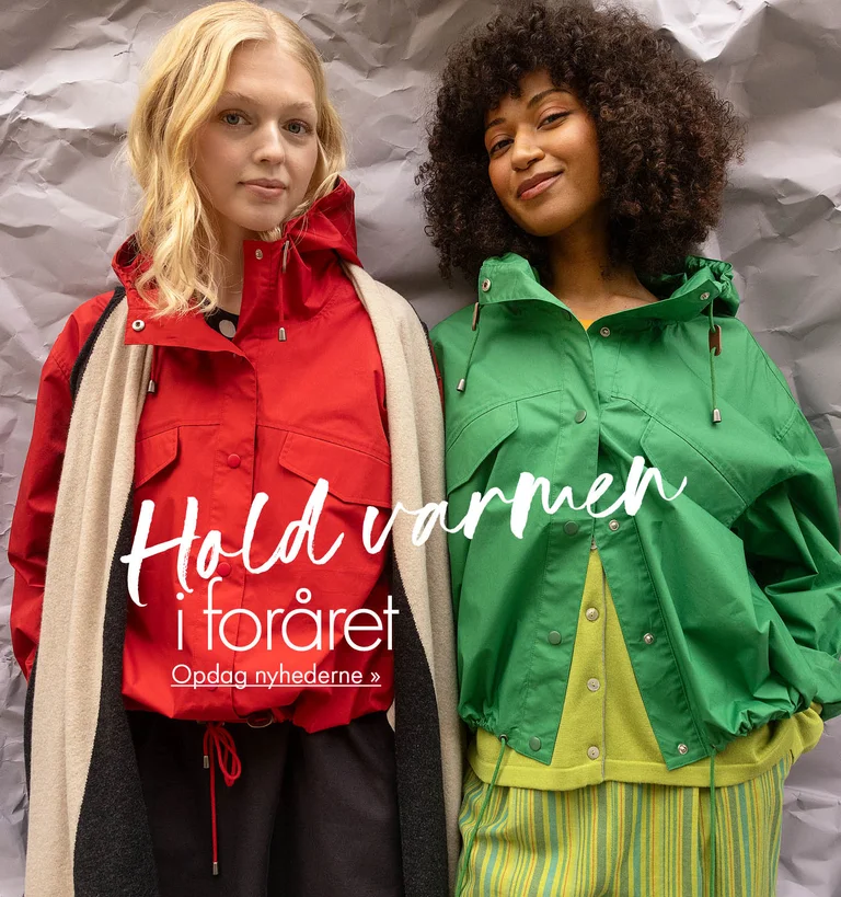 A collage of women wearing knitted cardigans in a variety of colours from Gudrun Sjödén. 