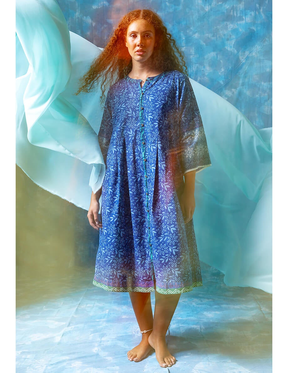 Woven “Kauri” dress in organic cotton