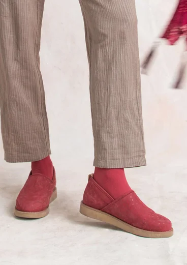 Chaussures à pois en nubuck imprimé - grenade