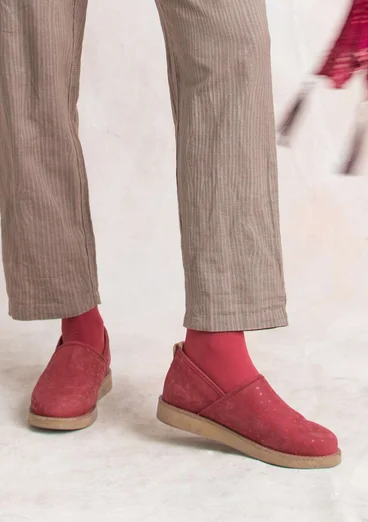 Chaussures à pois en nubuck imprimé - grenade