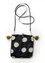 “Web” purse in cotton/linen (black One Size)
