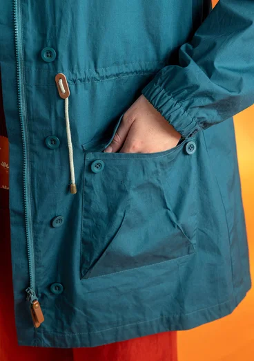 Parka "Irma" en coton biologique tissé - jaspe foncé