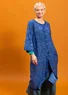 “Cassiopeia” woven organic cotton/silk dress (porcelain blue M)