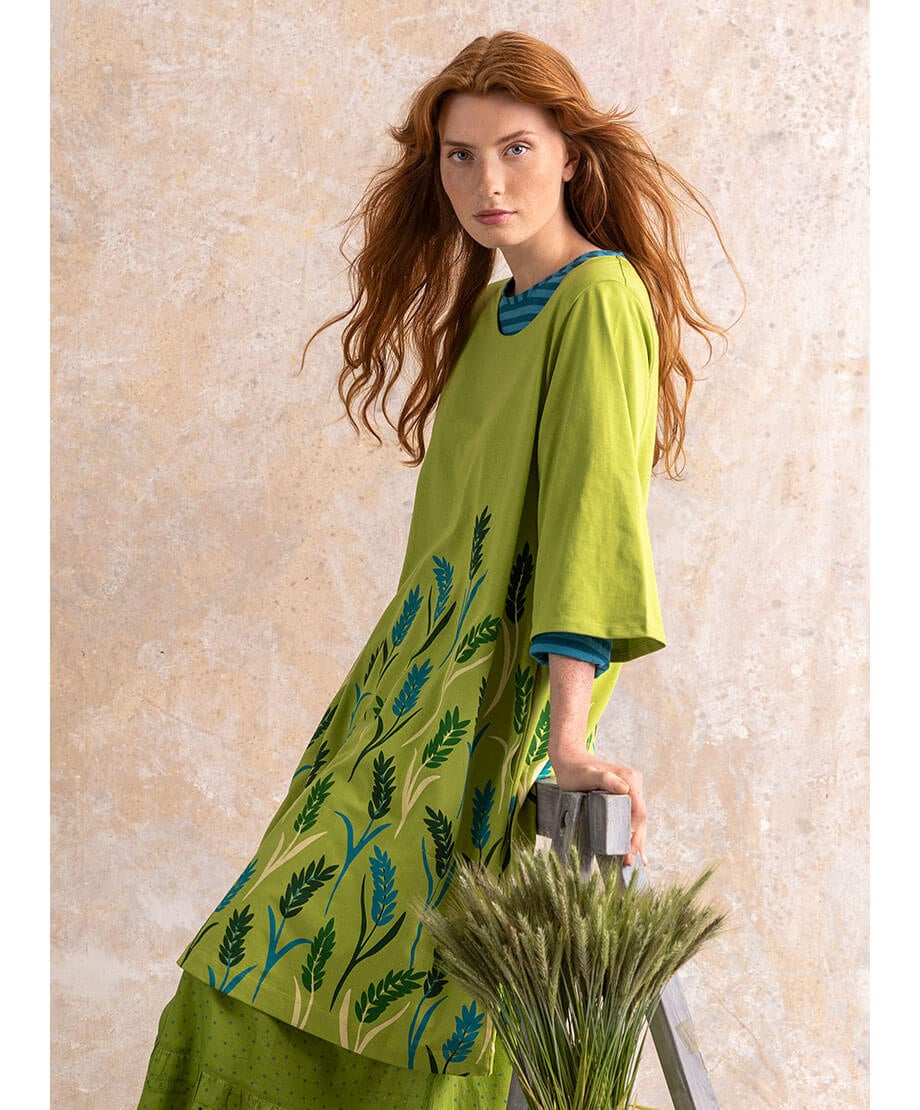 “Wheat” organic cotton jersey dress