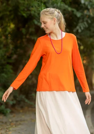 Einfarbiges Shirt aus Bio-Baumwolle/Modal - nektar