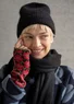 Hat in alpaca blend (black One Size)