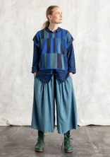 Broek "Rut" van geweven viscose/linnen - veronagroen