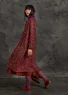 Kleid „Linnea“ aus Hanfgewebe (aubergine S)
