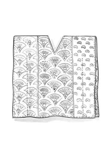 “Première” woven tunic in organic cotton/silk - black