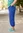 Hose aus Bio-Baumwollgewebe - brillantblau