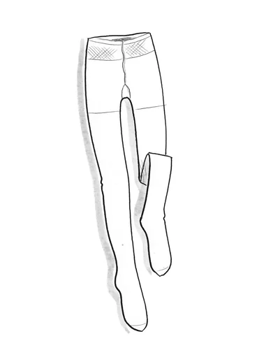 Solid-colour tights made from recycled polyamide - dark jade