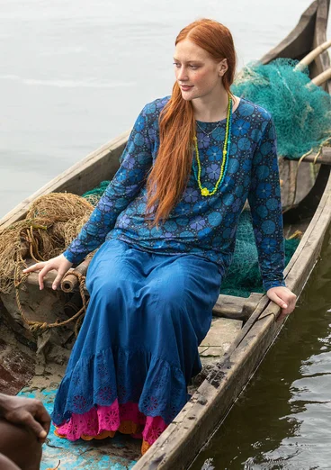 Top "Cress" en lyocell/élasthanne - indigo foncé